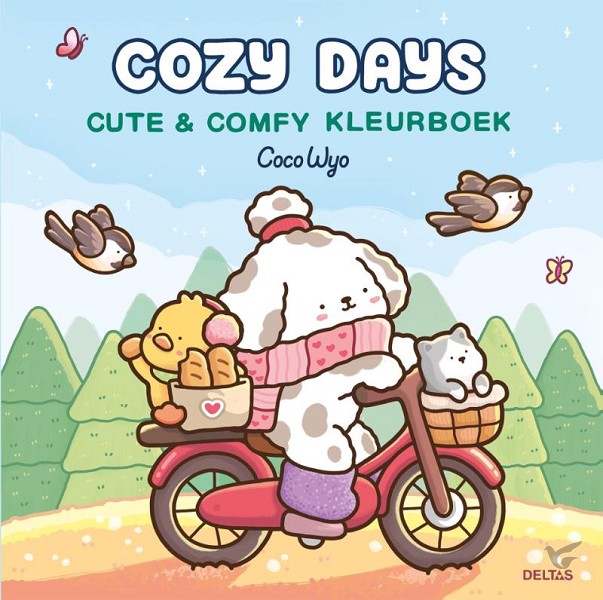 Productafbeelding: voorkant van Cozy Days Cute & Comfy kleurboek Coco Wy