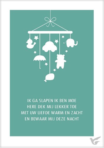 Productafbeelding: voorkant van Kaart ik ga slapen ik ben moe