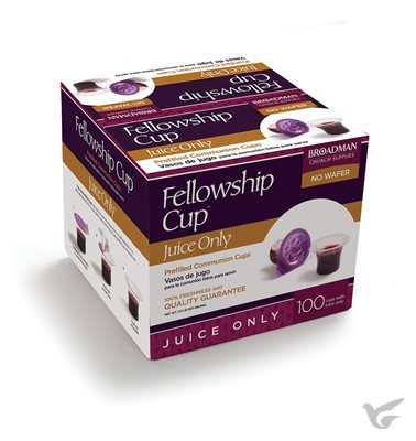 Productafbeelding: voorkant van Fellowship cups (100) prefilled: Juice
