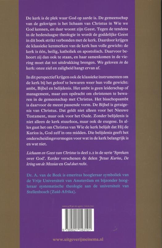 Productafbeelding: achterkant van Lichaam en Geest van Christus