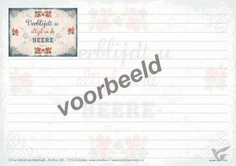 Productafbeelding: voorkant van Verblijd u altijd in de Heere
