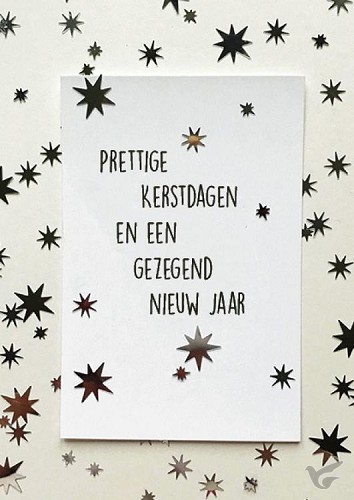 Productafbeelding: voorkant van Prettige kerstdagen - sterretjes