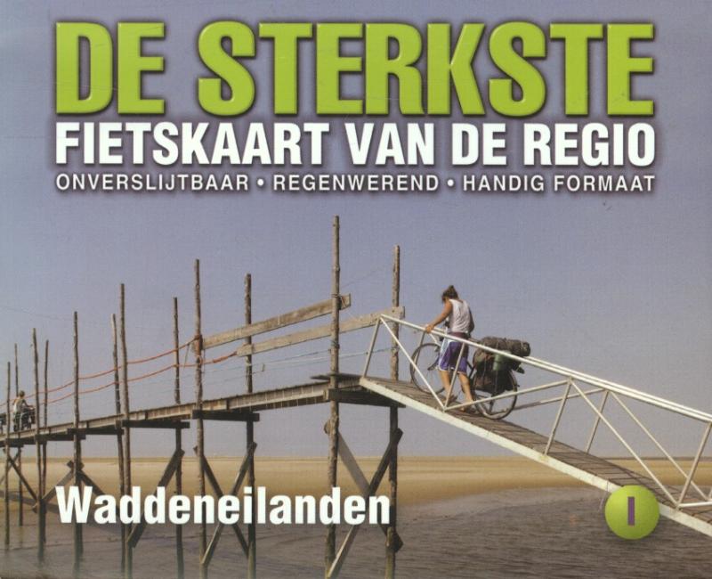 Productafbeelding: voorkant van De sterkste fietskaart van de regio Waddeneilanden