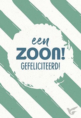 Productafbeelding: voorkant van Wenskaart een zoon gefeliciteerd