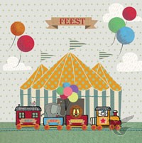 Productafbeelding: voorkant van Wenskaart feest