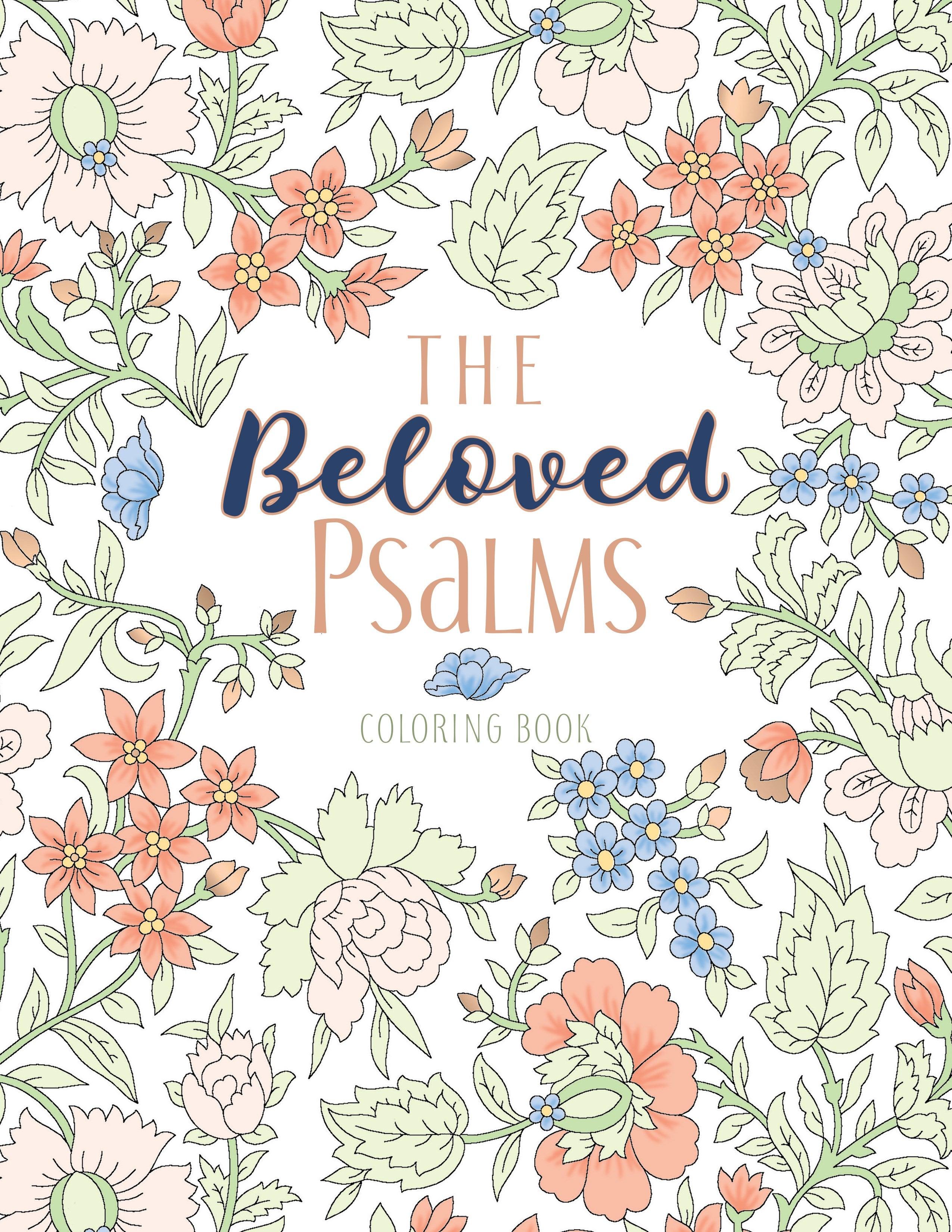 Productafbeelding: voorkant van The Beloved Psalms Coloring Book (Majestic Expression)
