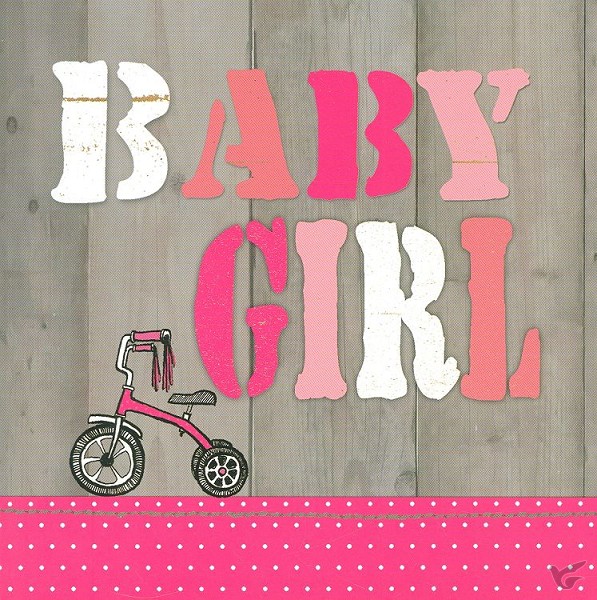 Productafbeelding: voorkant van Wenskaart baby girl
