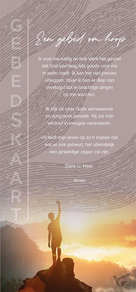 Productafbeelding: voorkant van Gebedskaart Een gebed van hoop