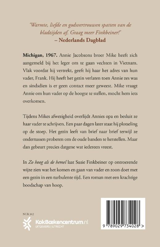 Productafbeelding: achterkant van Zo hoog als de hemel