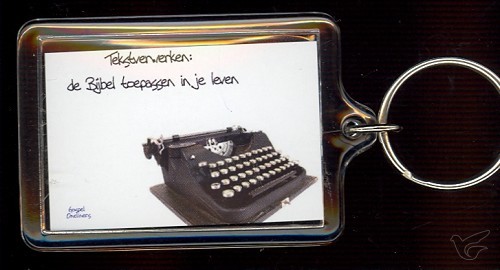 Productafbeelding: voorkant van Sleutelhanger tekst verwerken is de b