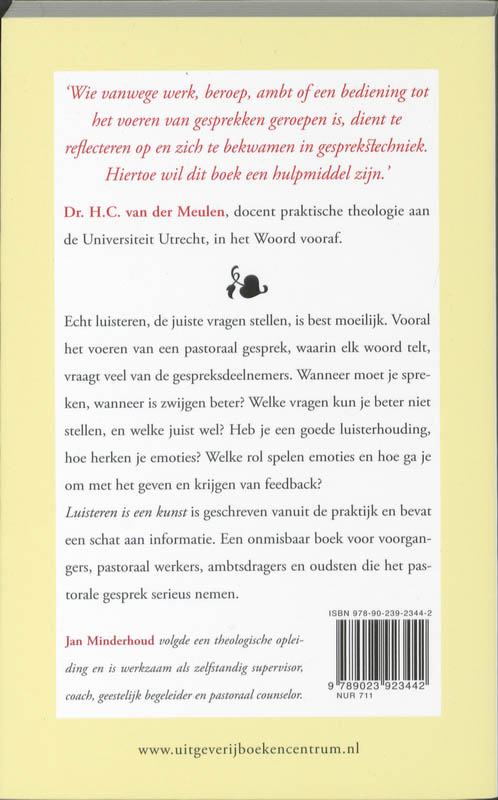 Productafbeelding: achterkant van Luisteren is een kunst