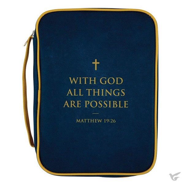 Productafbeelding: voorkant van Biblecover Large With God all things