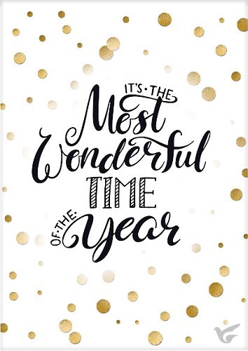 Productafbeelding: voorkant van Kaart kerst It's the most wonderful time