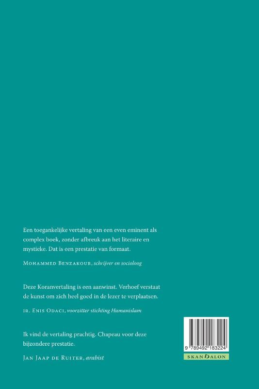 Productafbeelding: achterkant van De Koran