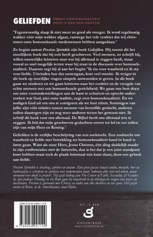 Geliefden  Productafbeelding: achterkant van Geliefden