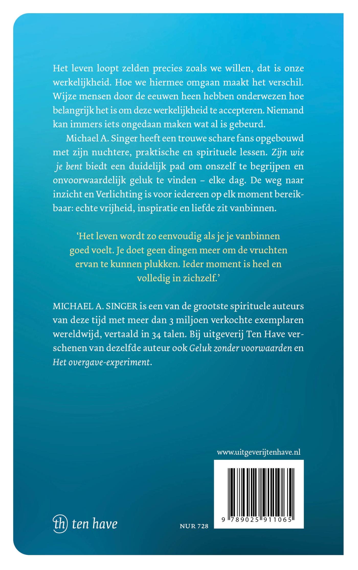 Productafbeelding: achterkant van Zijn wie je bent