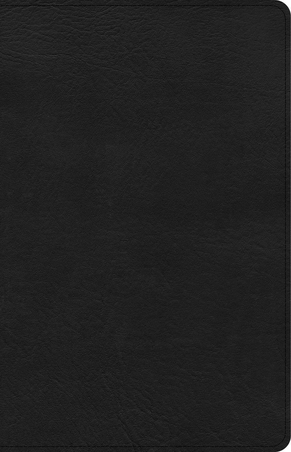 Productafbeelding: voorkant van CSB Large Print Personal Size Reference Bible-Black LeatherTouch
