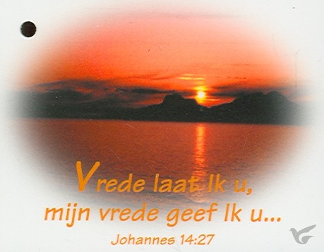 Productafbeelding: voorkant van Kadokaartje johannes 14:27
