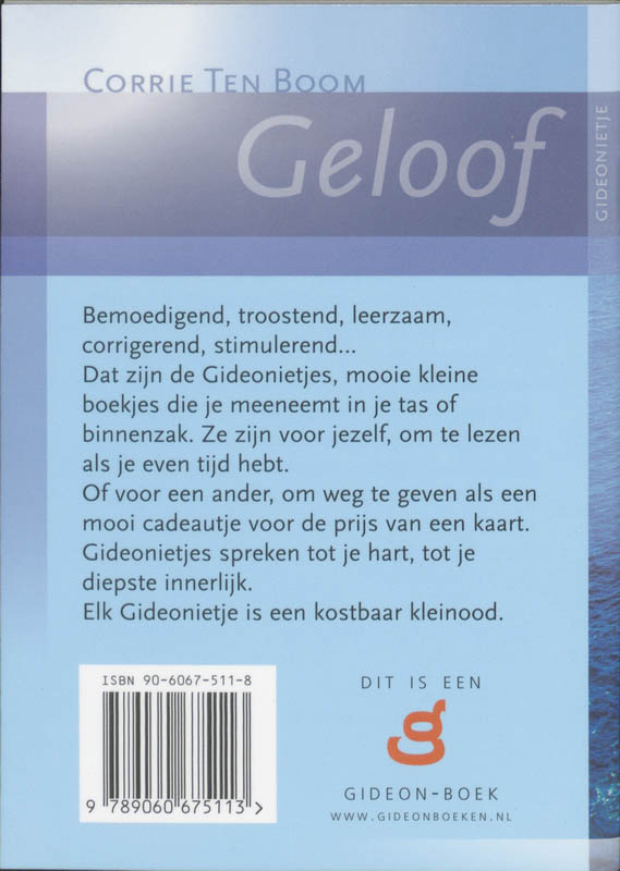 Productafbeelding: achterkant van Geloof