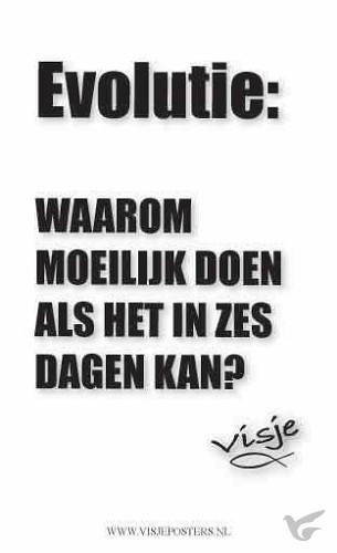 Productafbeelding: voorkant van Minikaart visje evolutie waarom moeil