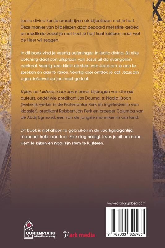 Productafbeelding: achterkant van Kijken en luisteren naar Jezus