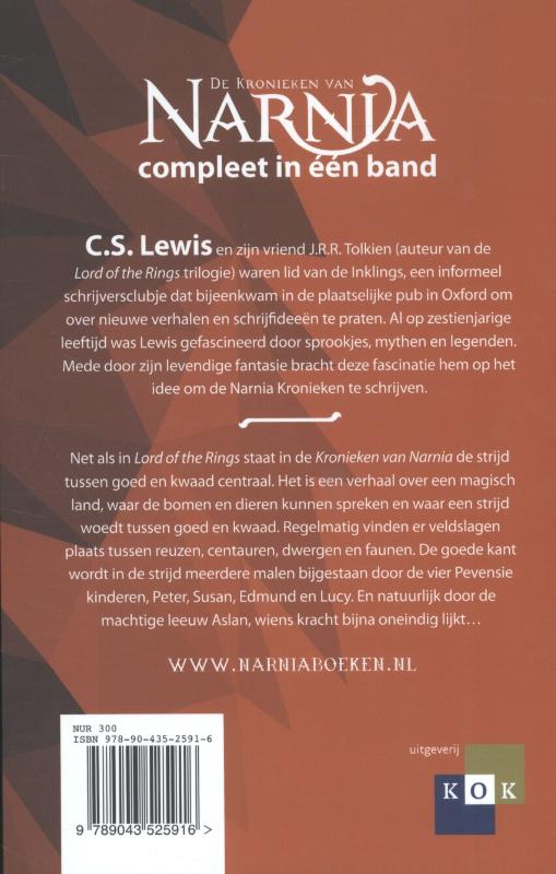 Productafbeelding: achterkant van De kronieken van Narnia