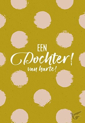 Productafbeelding: voorkant van Wenskaart een dochter van harte