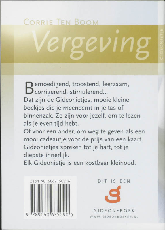 Productafbeelding: achterkant van Vergeving