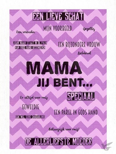 Productafbeelding: voorkant van Kaart mama jij bent