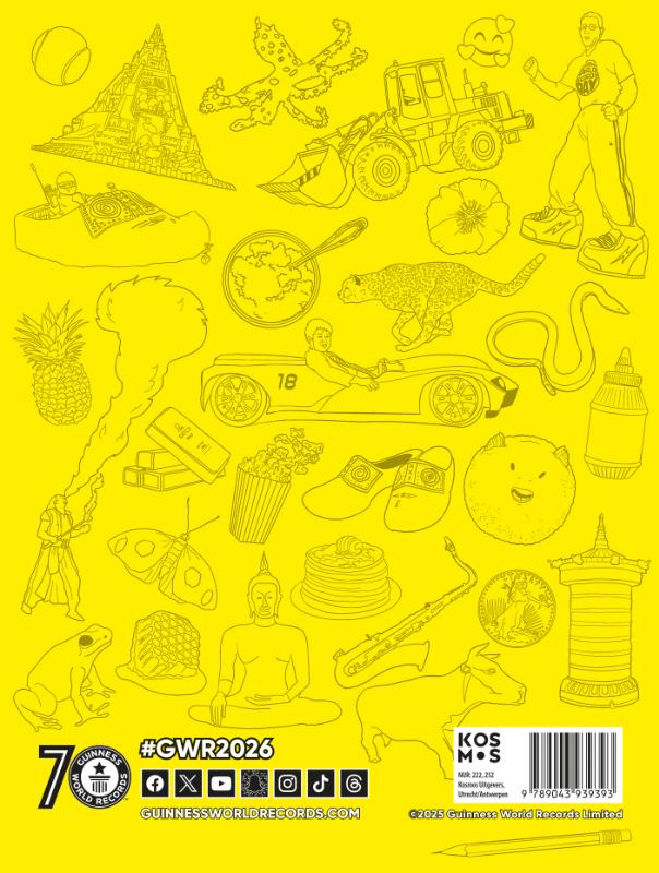 Productafbeelding: achterkant van Guinness World Records 2026