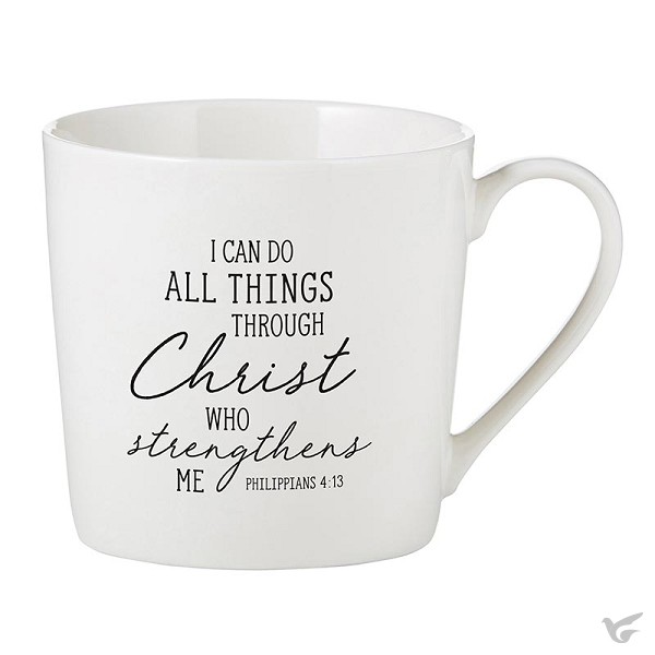 Productafbeelding: voorkant van Cafe Mug I can do all things