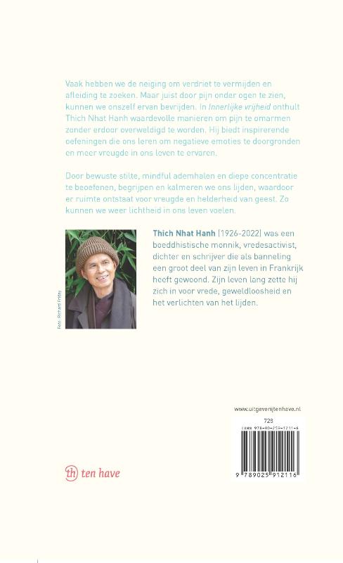 Productafbeelding: achterkant van Innerlijke vrijheid