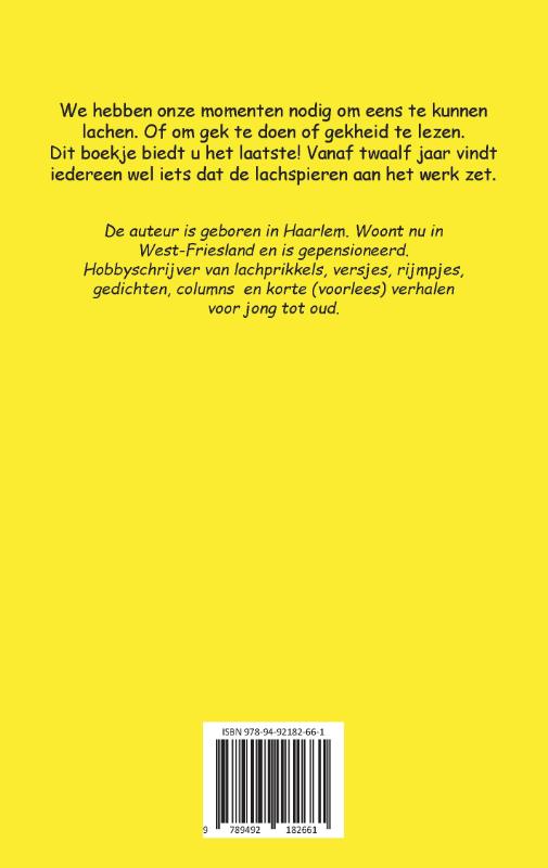 Productafbeelding: achterkant van Gekheid