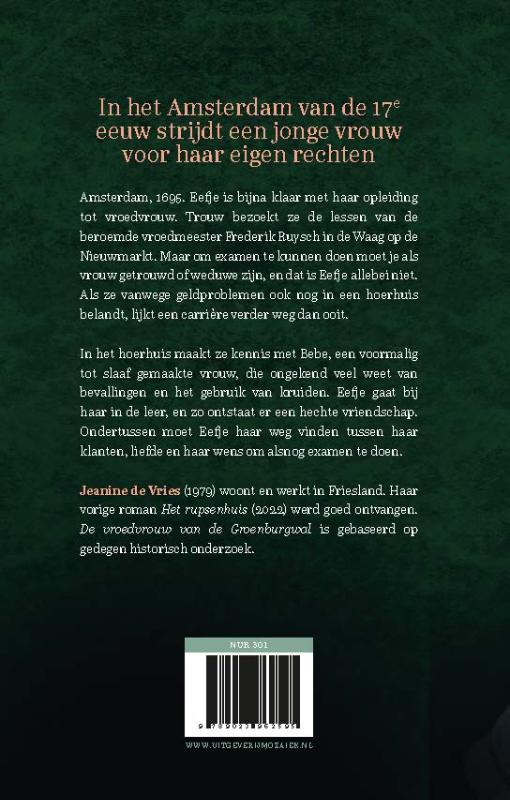 Productafbeelding: achterkant van De vroedvrouw van de Groenburgwal