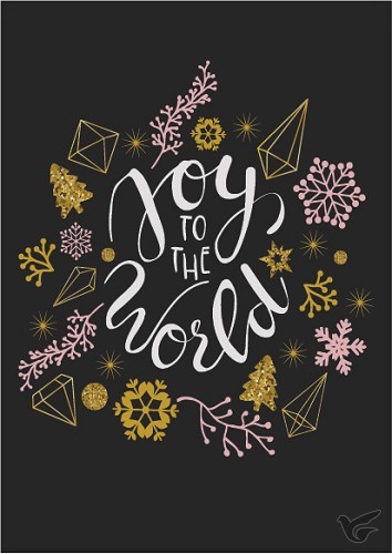 Productafbeelding: voorkant van Kaart kerst Joy to the world