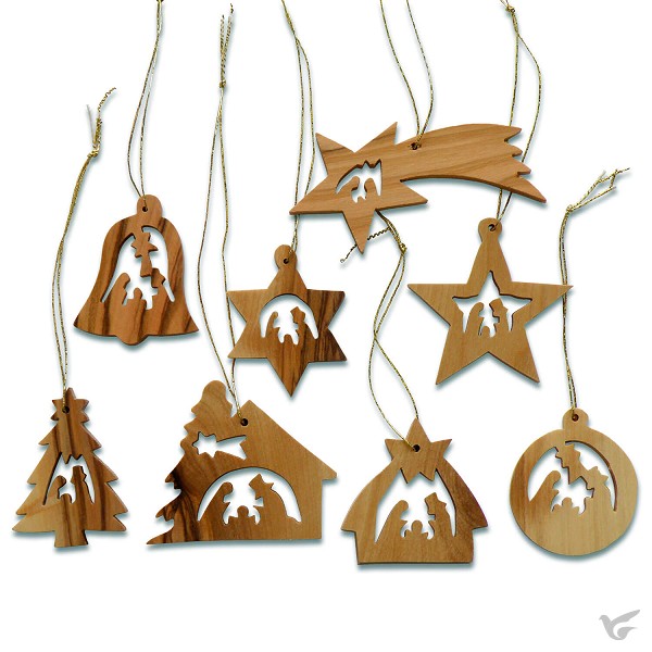 Productafbeelding: voorkant van Kerst   Boomhangers set van 10