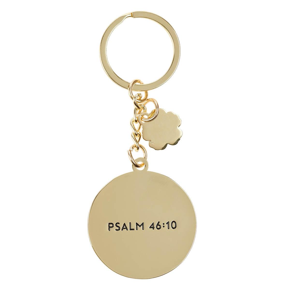 Productafbeelding: achterkant van Be Still & Know Ps. 46:10 Keychain