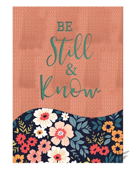 Productafbeelding: voorkant van Lux Leather Journal Be still & Know