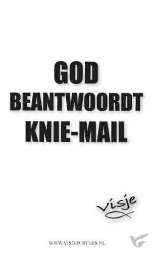 Productafbeelding: voorkant van Minikaart visje God beantwoordt kniemail