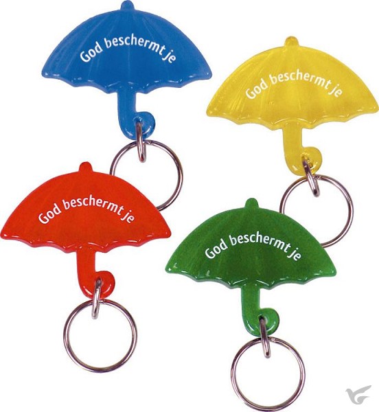 Productafbeelding: voorkant van Sleutelhanger God beschermt je
