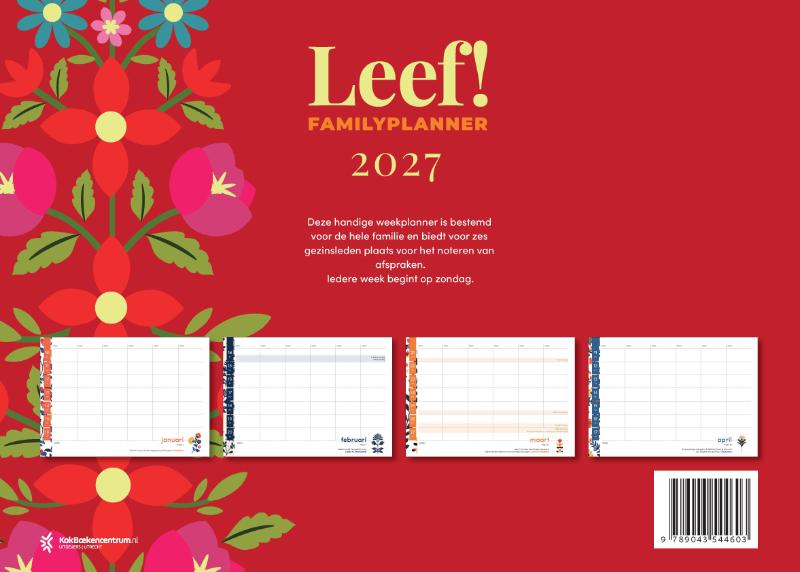 Productafbeelding: achterkant van Leef! Agenda 2027 planner