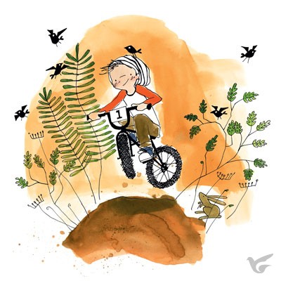 Productafbeelding: voorkant van Wenskaart crossfiets