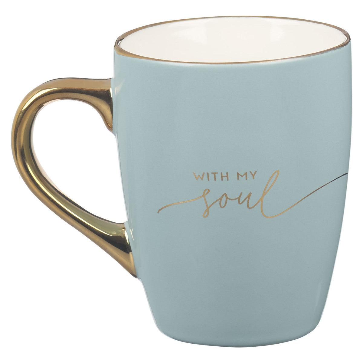 Productafbeelding: achterkant van It Is Well With My Soul Soft Blue+ Gold