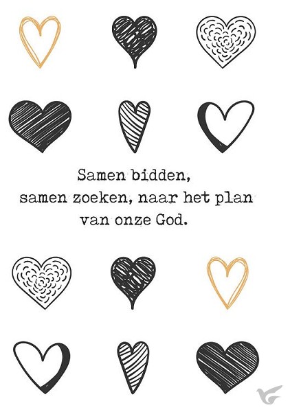 Productafbeelding: voorkant van Wenskaart Samen bidden samen zoeken