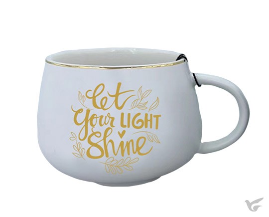 Productafbeelding: voorkant van Ceramic Mug Let your light shine