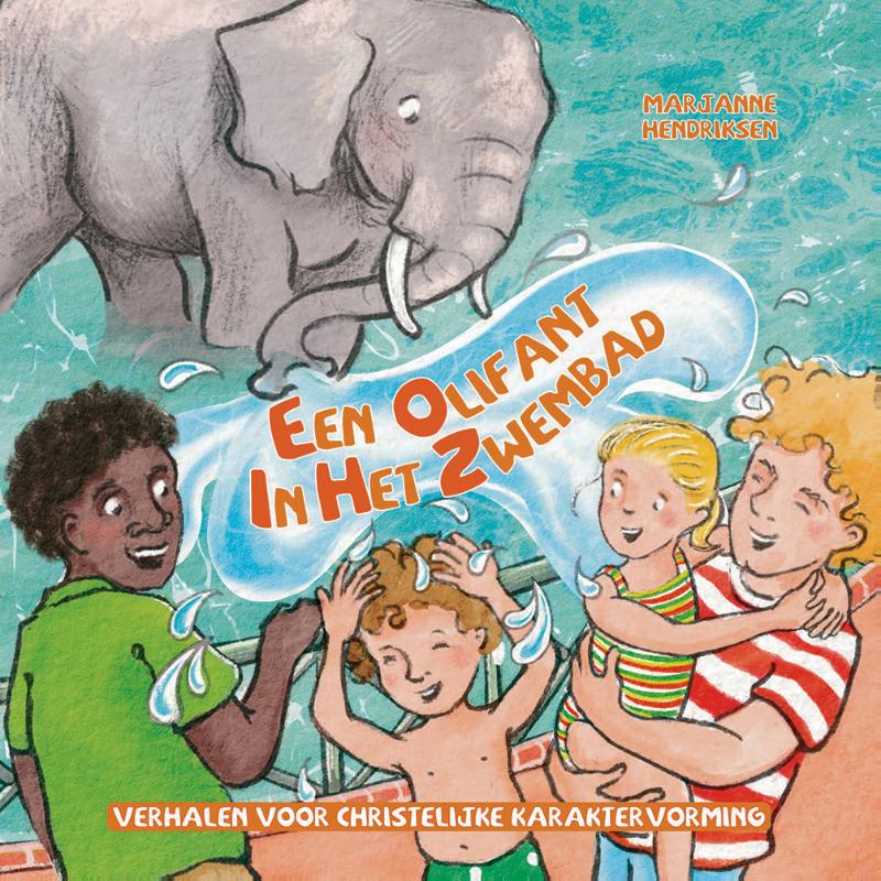 Productafbeelding: voorkant van Een olifant in het zwembad