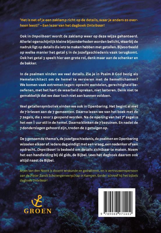 Productafbeelding: achterkant van Onpeilbaar!