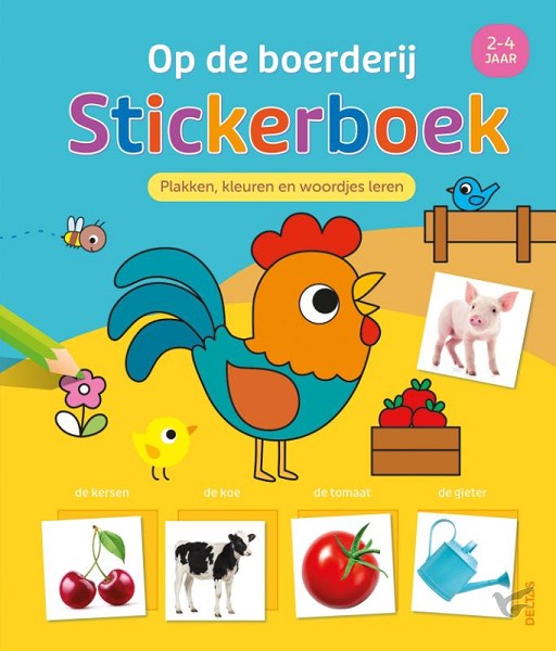 Productafbeelding: voorkant van Op de boerderij Stickerboek