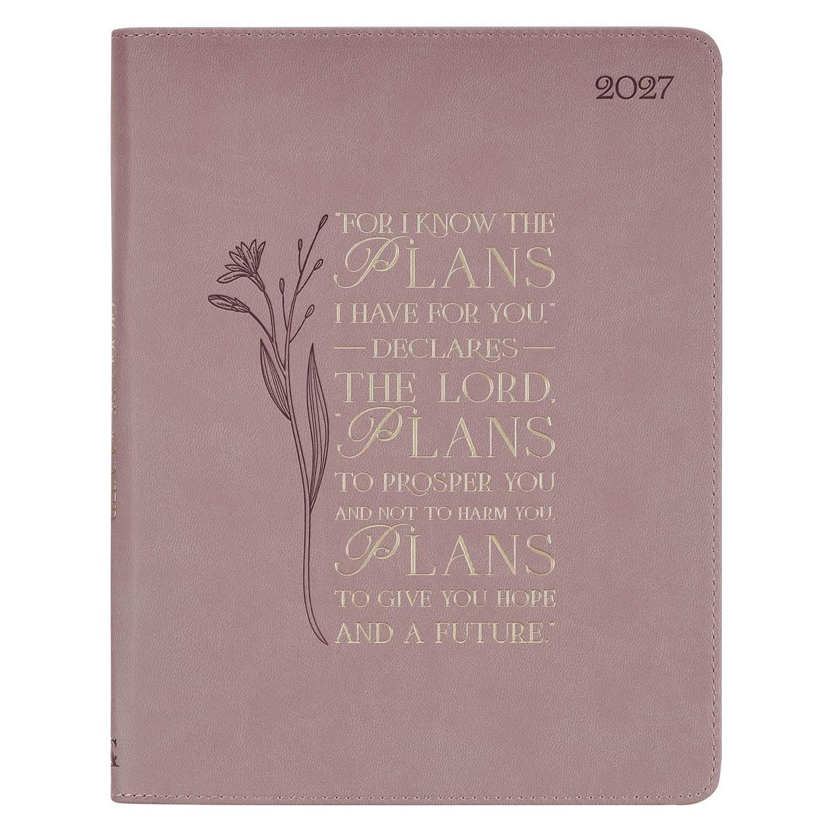 Productafbeelding: voorkant van I Know The Plans I Have For You Jer. 29:11 2027 18-Month Planner