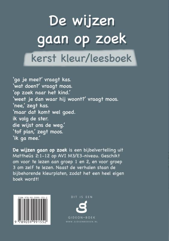 Productafbeelding: achterkant van De Wijzen gaan op zoek